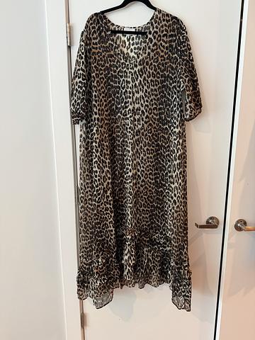 leopard chiffon maxi
