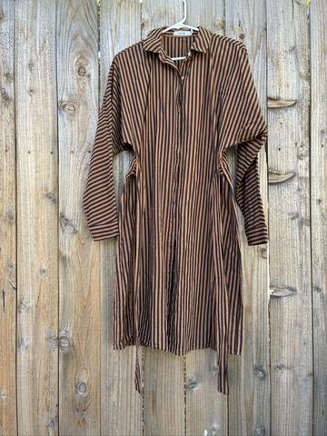 Striped collared dress