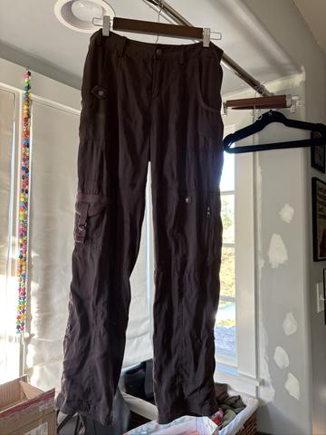 Silk cargo pants