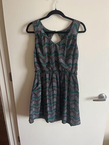 IZ BYER L Patterned Dress