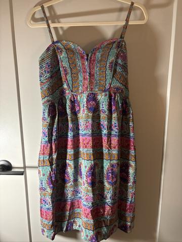 Paisley silk dress