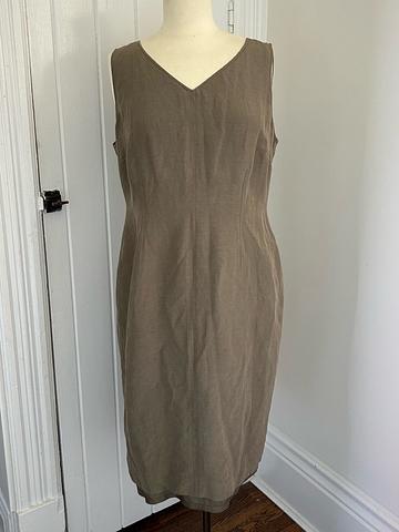Linen Silk Blend Dress