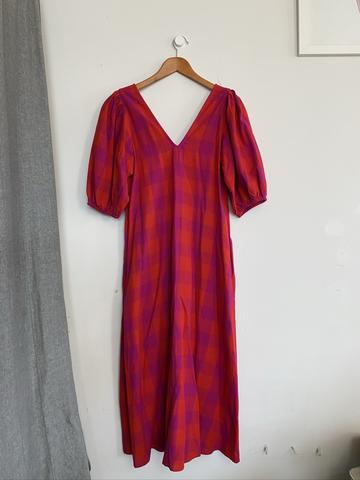 Pink Plaid Dress
