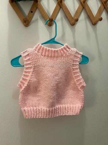 Cropped sweater vest