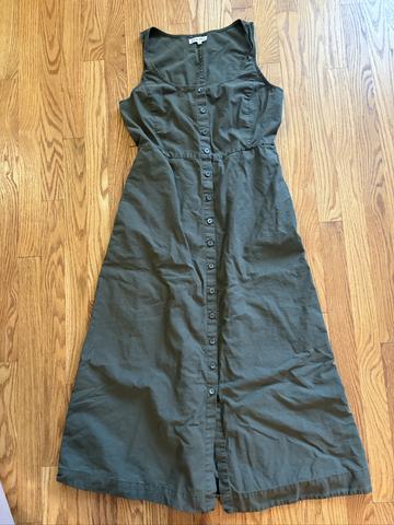 button front dress