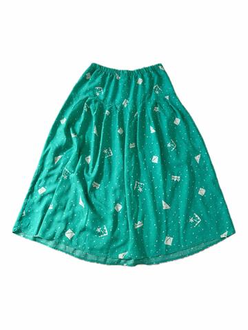 Aqua rayon skirt
