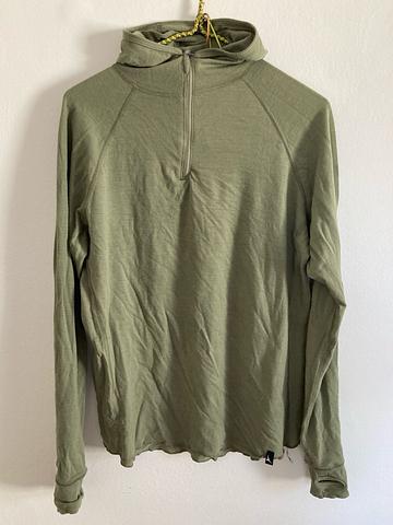 Hooded merino base layer