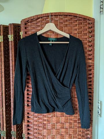 Faux wrap top