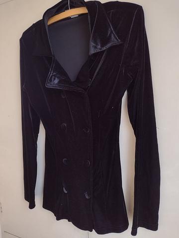Double Breasted Velvet Jacket