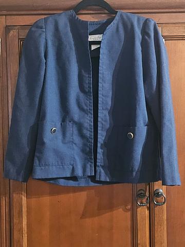 Vintage Blue jacket Lealie Faye Petite