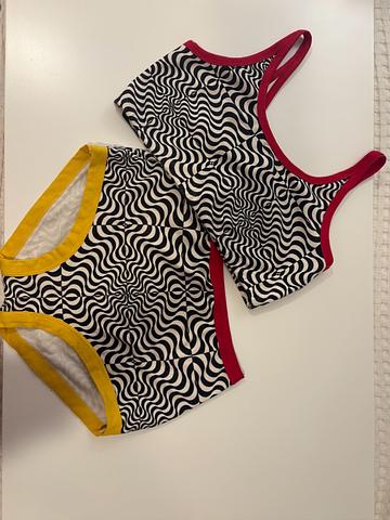Tropical Trippy Sky Rise Undies and Bralette Set