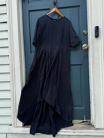 Dramatic High-Low Goop Gown