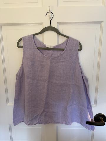Lavender linen top