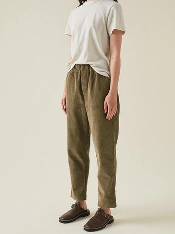Cord pull on trousers