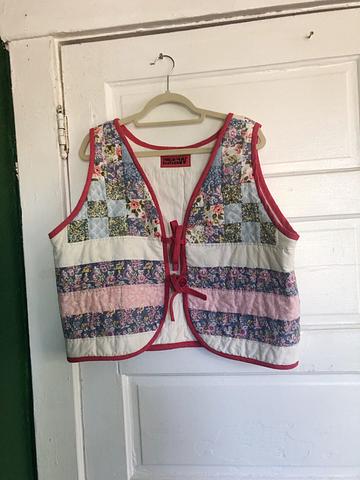 Quilted Tie Vest