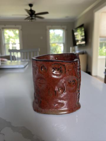 Handmade plant pot or utensil holder