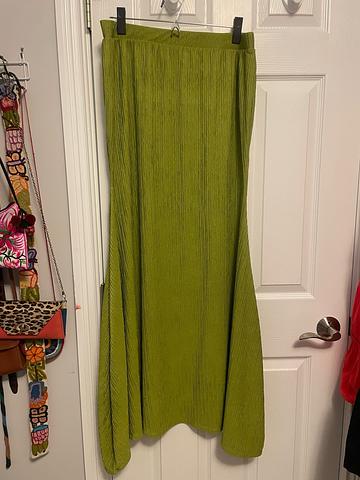 Lime green maxi skirt