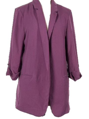 Dusty pink open blazer