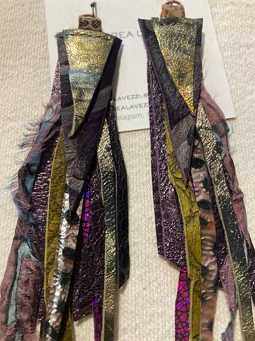 Leather statement Earrings