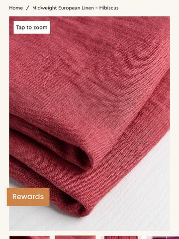 Midweight European Linen in Hibiscus