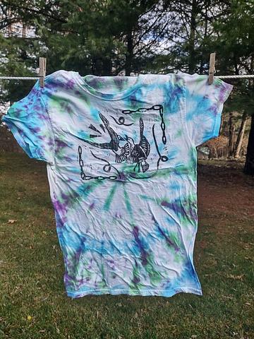 Block printed seagull tee