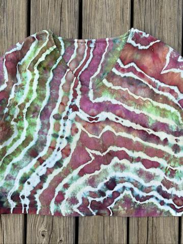 Ice Dyed Grae Cove Linen Crop Top