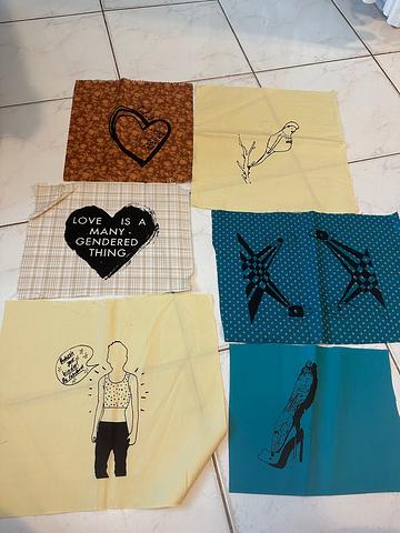 Silkscreened patches