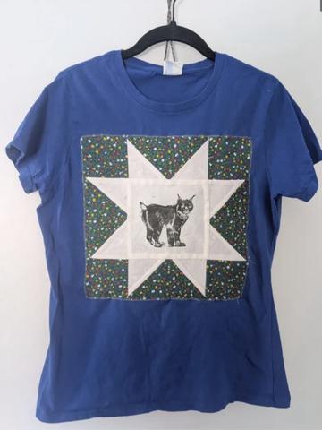 Quilted bobcat tee