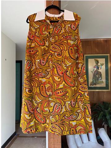 70s Paisley Dress