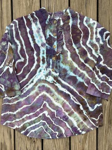Ice Dyed Linen Hot Cotton Top