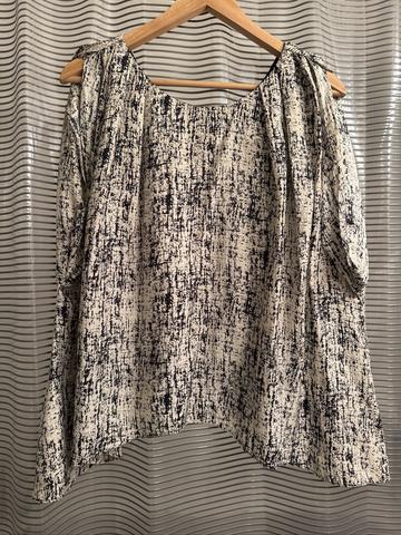 Draped Silk Shell