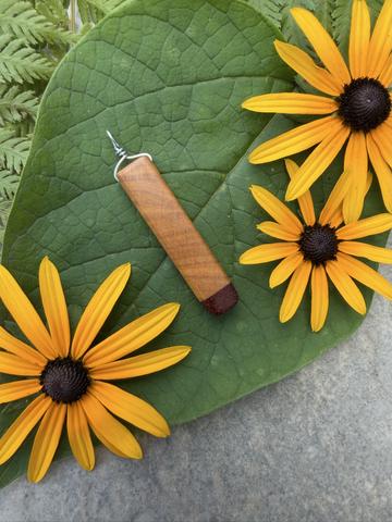 Yellowwood Padauk Wood Pendant