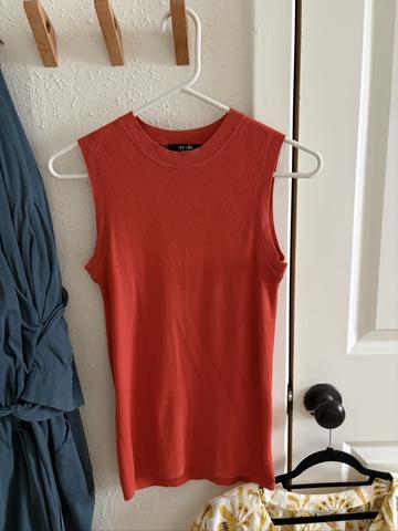 Brass red orange tank