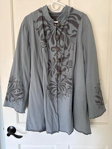 Alabama Chanin swing coat