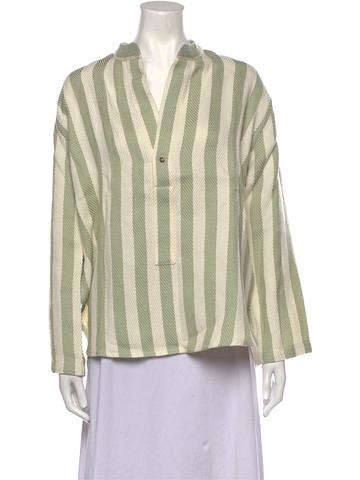 attersee striped mock neck tunic