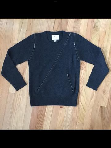 YMC You Must Create Functional Zipper Wool Sweater (1981 Vivienne Westwood Pirate Collection reference 🏴‍☠️)