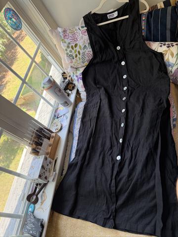 Linen Button Down Dress