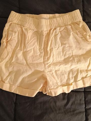 Cotton/linen shorts