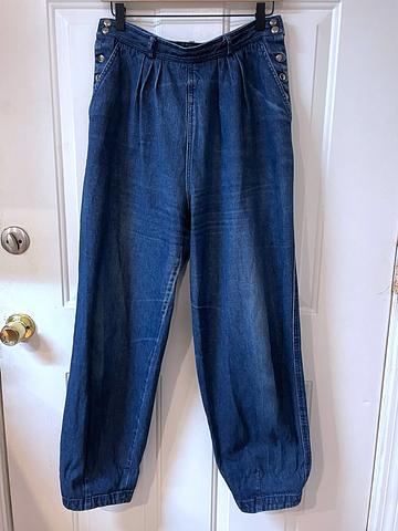 30” waist- 80s barrel jeans