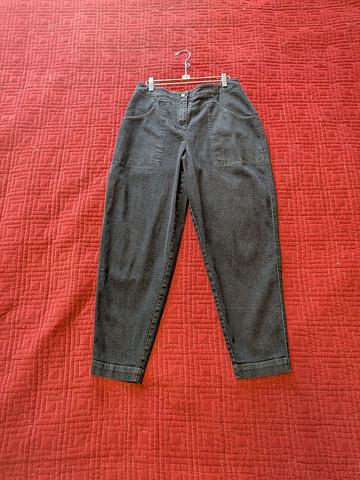 Barrel Leg grey denim pants