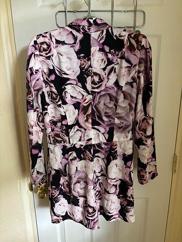 Dark roses suit romper