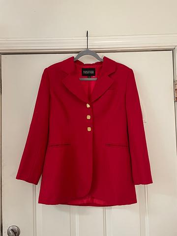 Red 90s blazer