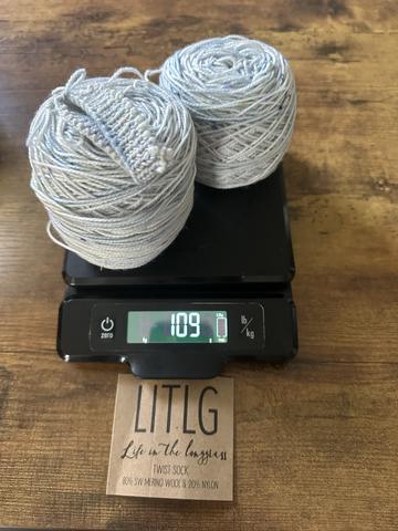 1 skein LITLG twist sock