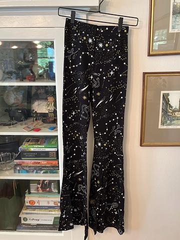 constellations bell bottom pants