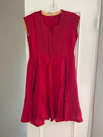 Indian dress with full circle skirt