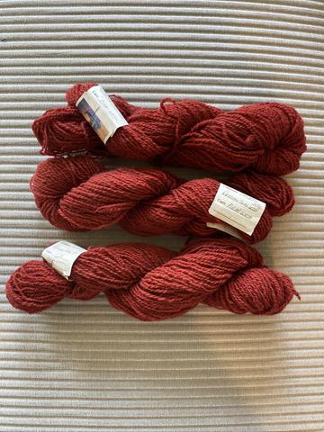3 skeins Romney-Texel Wool Yarn