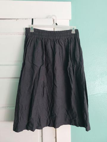 Sion Skirt in Charcoal Blue