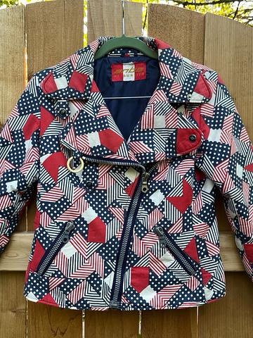 Quilted biker /motorcycle jacket