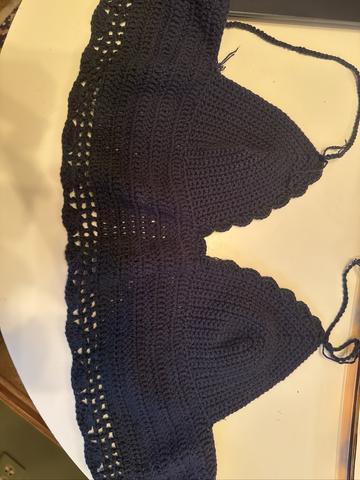 Self drafted lace crochet top!!