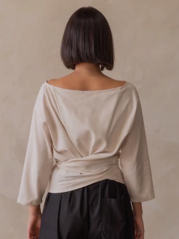 Gracemade rhoda wrap top